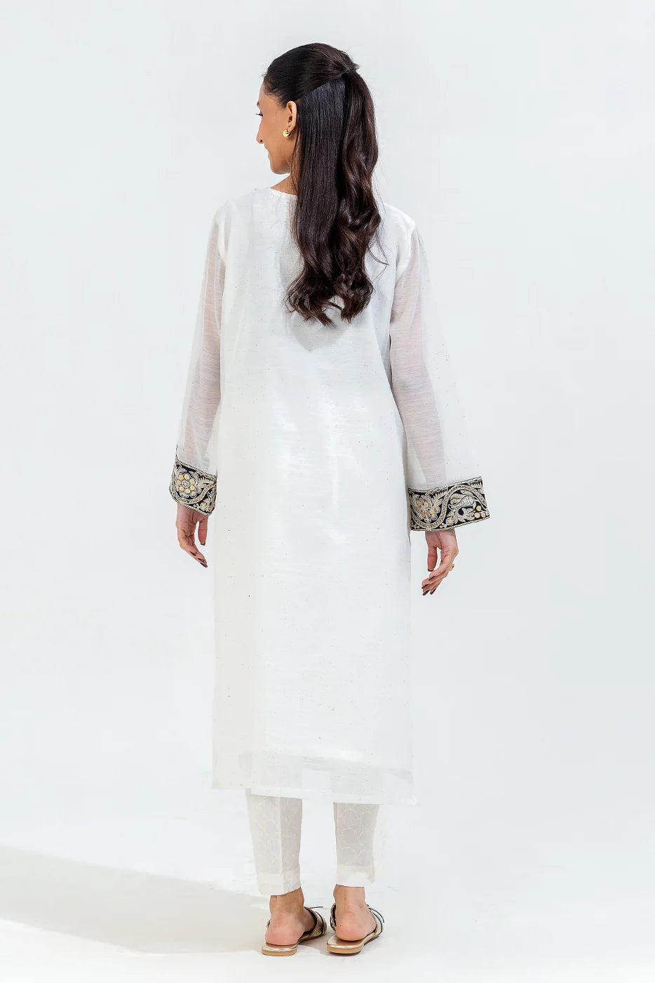 BEECHTREE EMBROIDERED MULTI NEPS SHIRT+SLIP (Stitched)