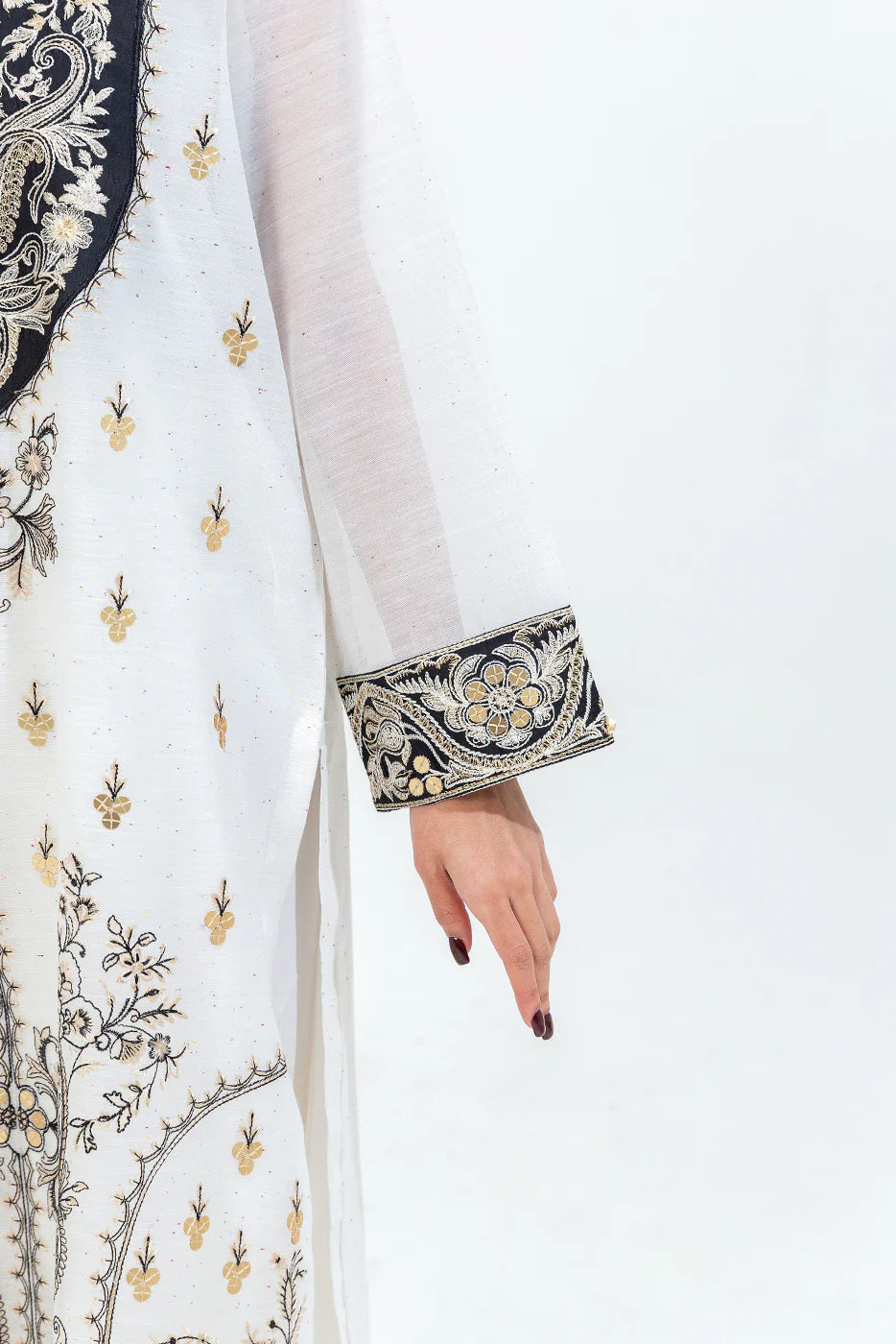 BEECHTREE EMBROIDERED MULTI NEPS SHIRT+SLIP (Stitched)