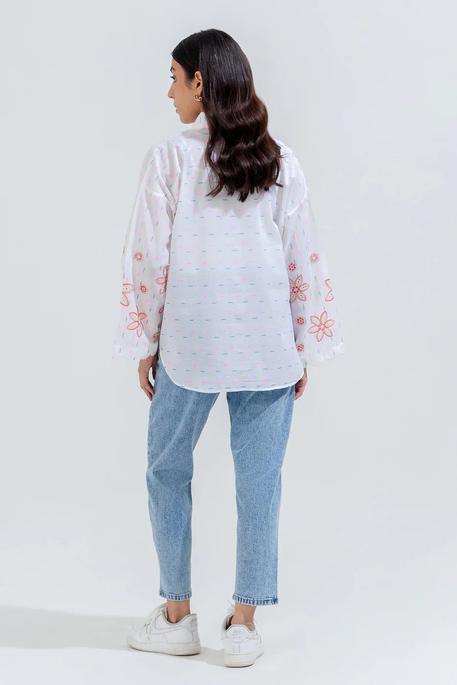 BEECHTREE EMBROIDERED JACQUARD SHIRT (Stitched)
