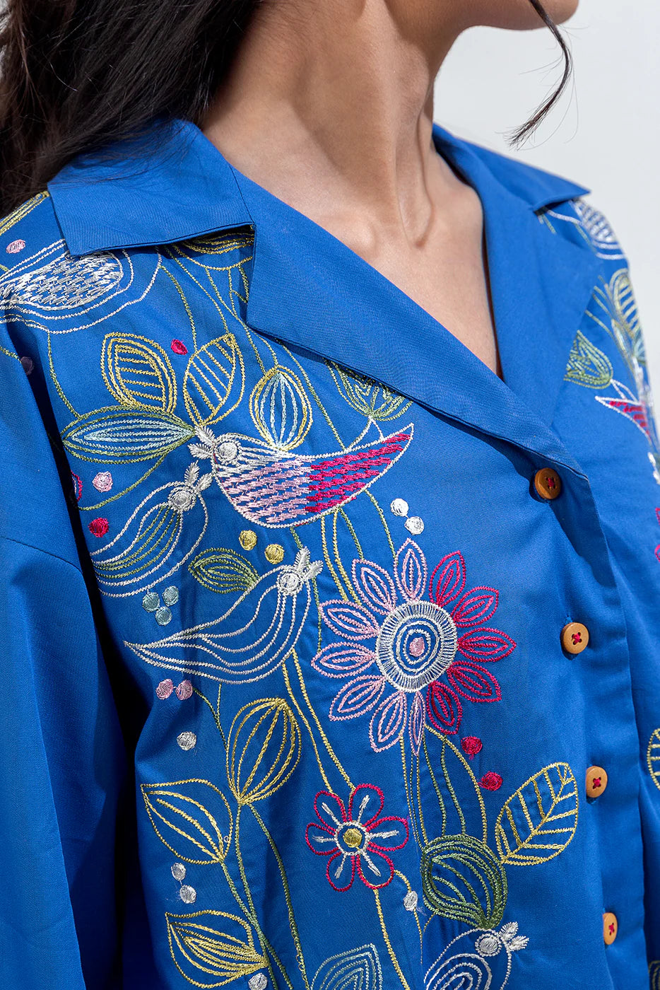 BEECHTREE EMBROIDERED CAMBRIC TOP (Stitched)