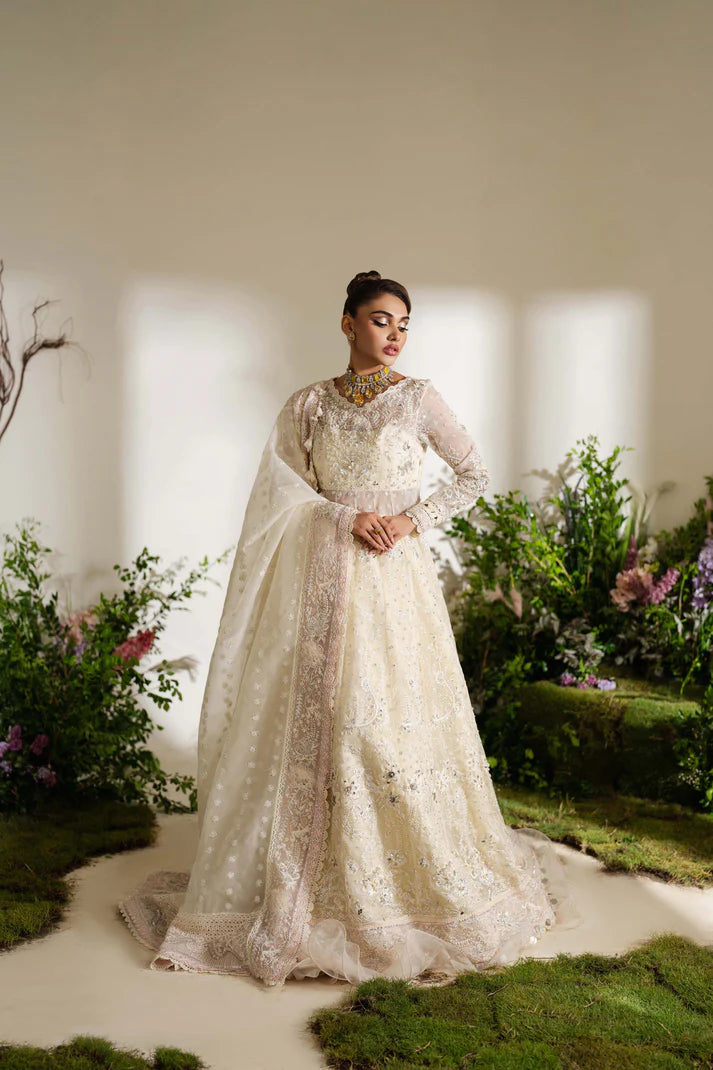 ZOYA & FATIMA 4 PIECE HANDWORK RAW SILK - RAINA (FESTIVE FORMAL) (Unstitched)
