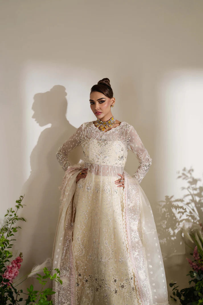 ZOYA & FATIMA 4 PIECE HANDWORK RAW SILK - RAINA (FESTIVE FORMAL) (Unstitched)