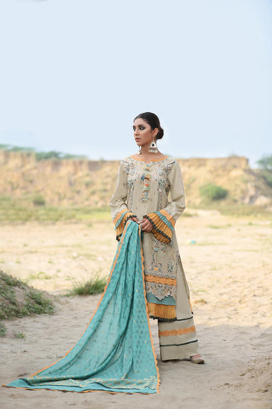 MAIRA ZUNNORAIN (JABEEN) 3PCS EMB (Unstitched)