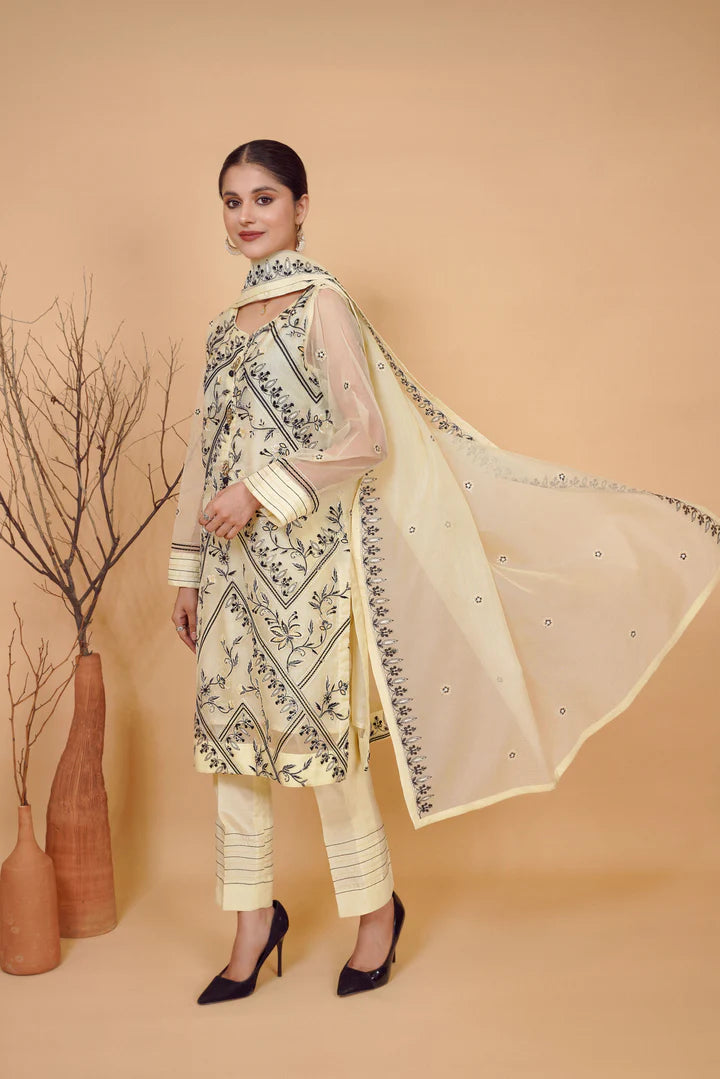 MAIRA ZUNNORAIN (LEO) 3PCS EMB (Unstitched)