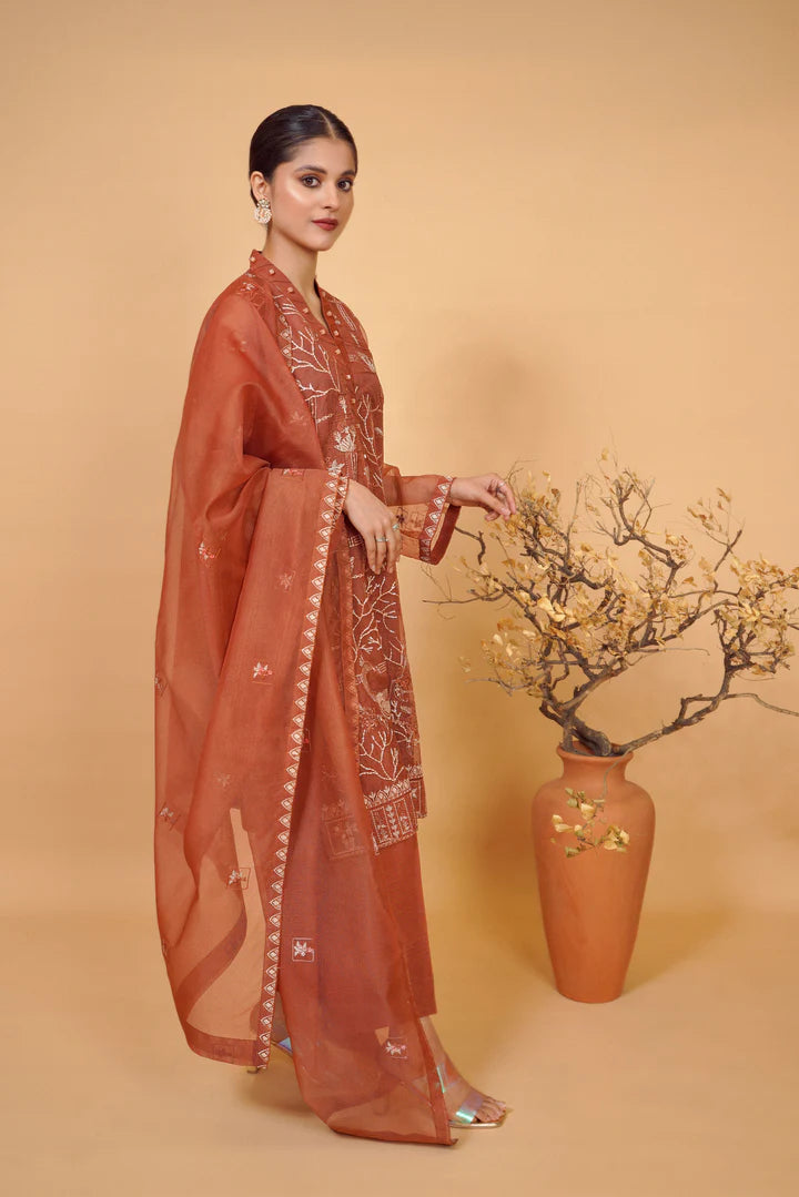 MAIRA ZUNNORAIN (NORA) 3PCS EMB (Unstitched)
